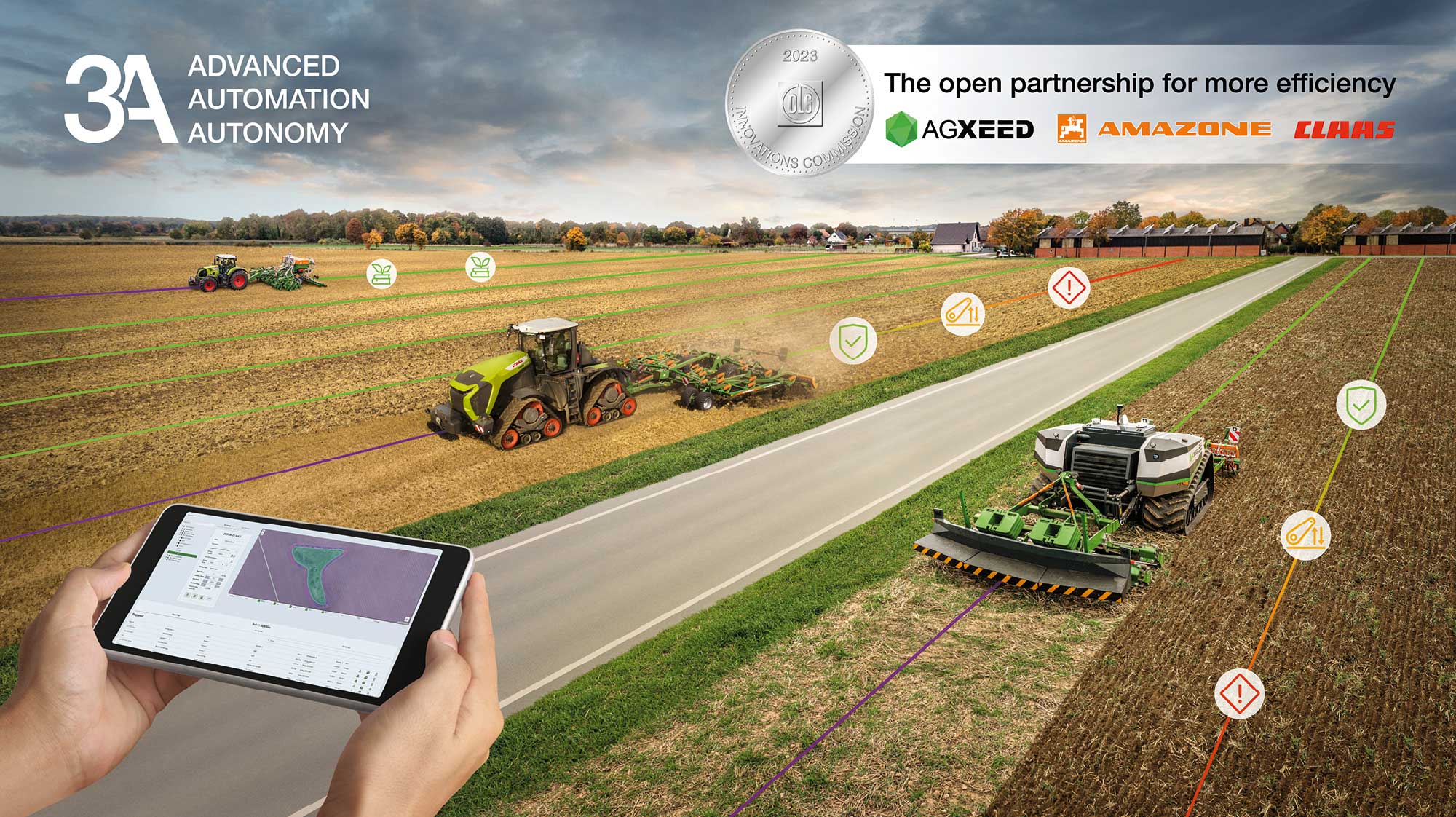 CLAAS, AgXeed and Amazone establish world-first multi-manufacturer autonomy group