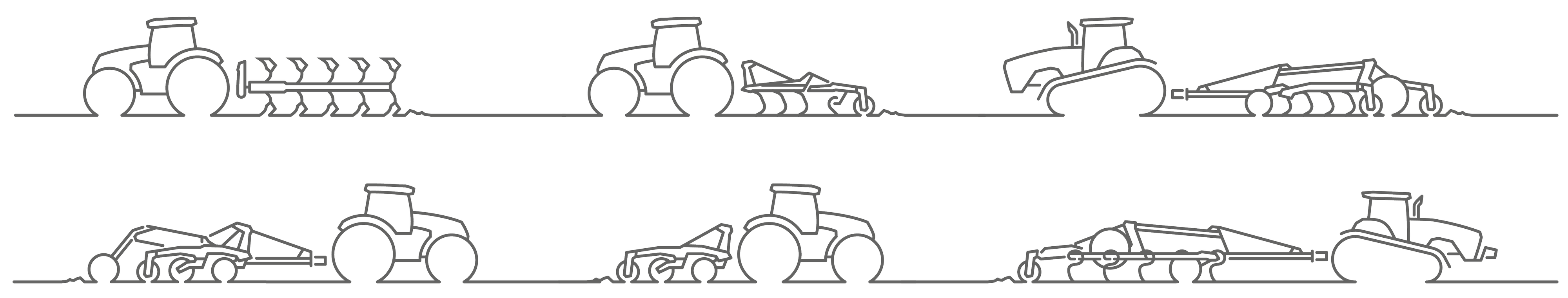 Bodenbearbeitung Icons