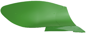 Pflugkörper mit WL 35 für flaches Pflügen