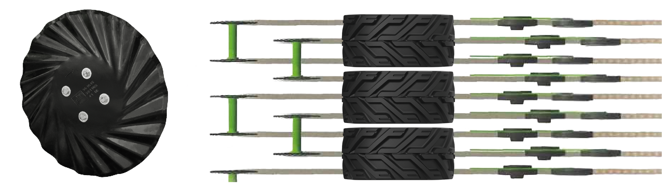 Minimum TillDisc-Wellscheiben mit TwinTec-Doppelscheibenscharen der Cirrus 6003-2CC